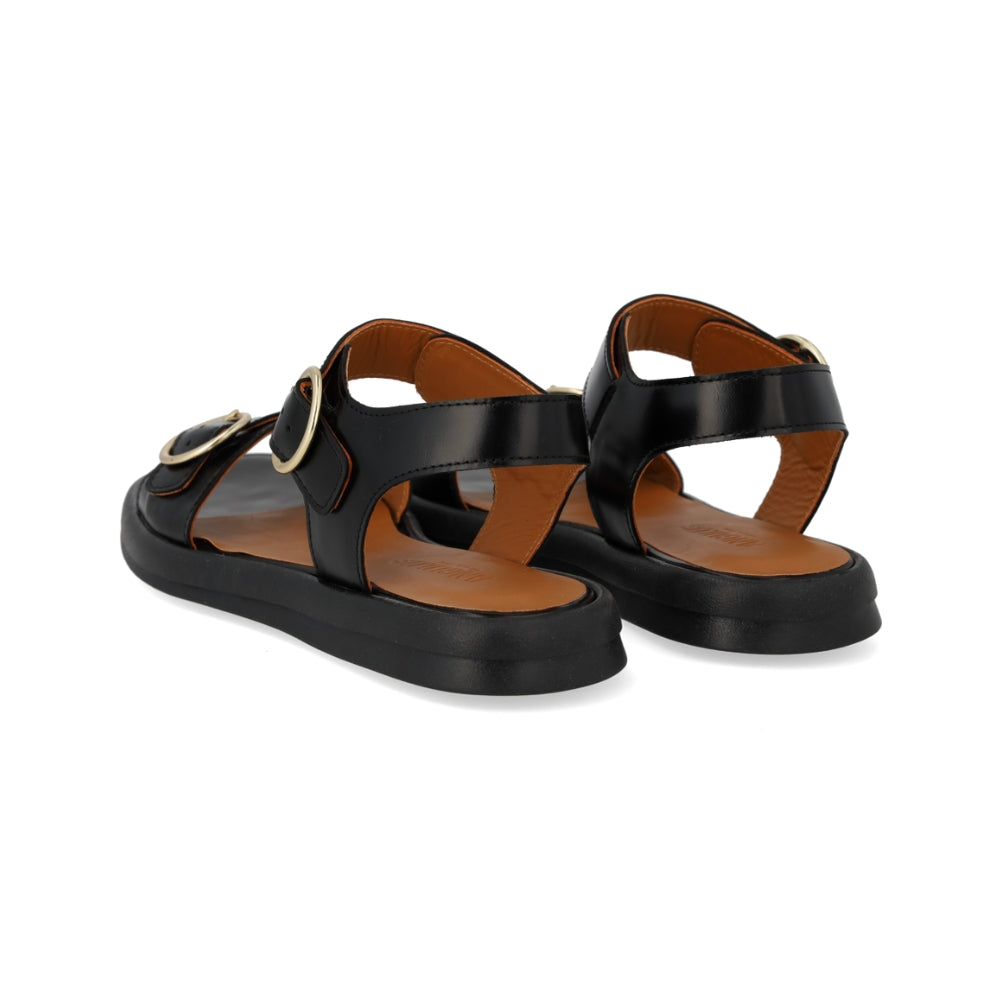 Angulus Sandal m/spænder Gummisål Black