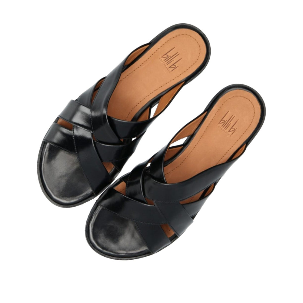 Billi Bi Sandal Stor flet Black calf