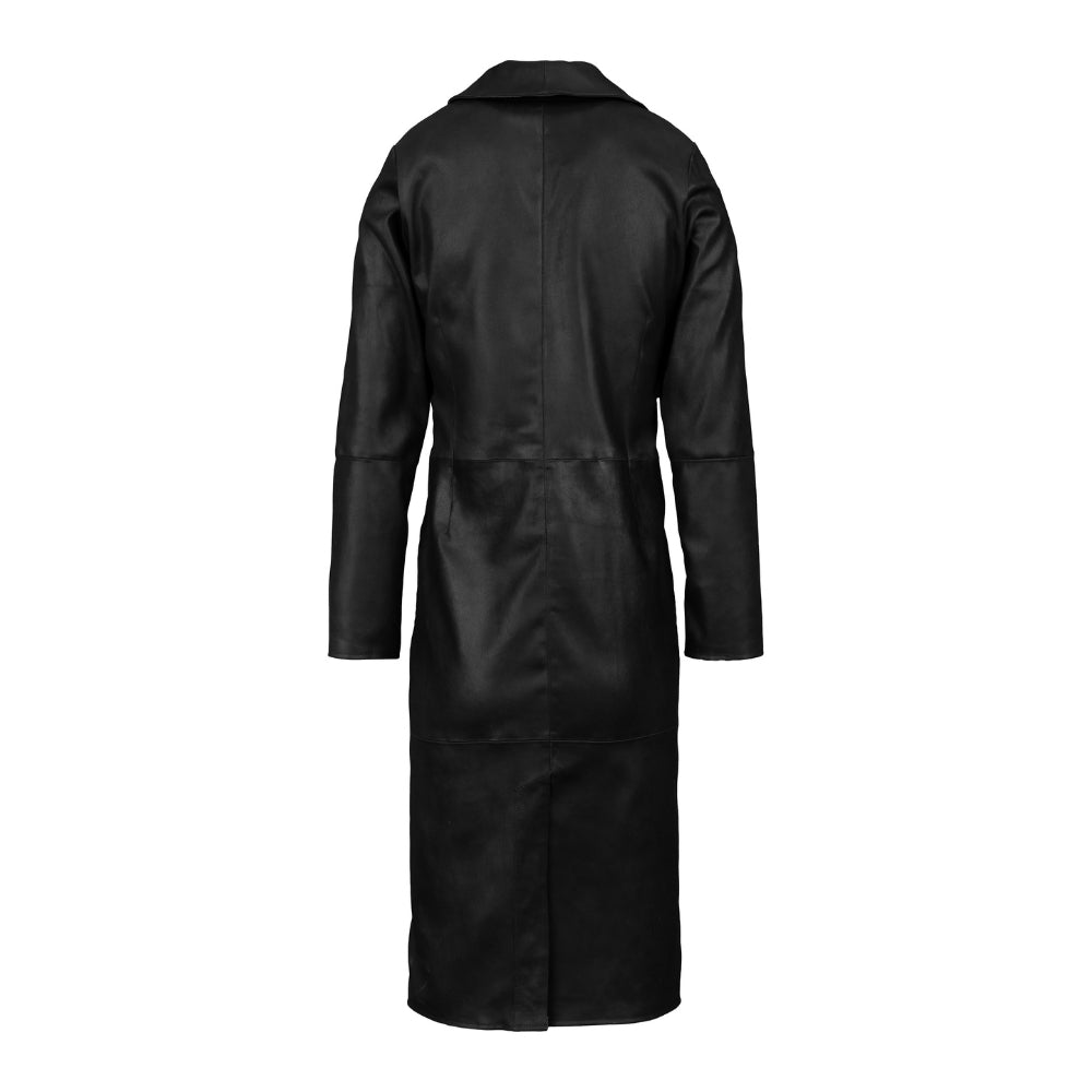 RE:DESIGNED Kjole HAYDEN Sort Skind
