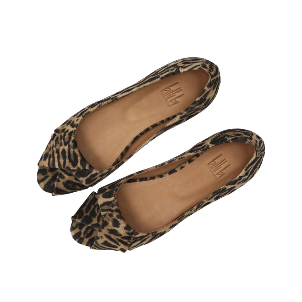 Billi bi Ballerina m/åben tå Leopardo