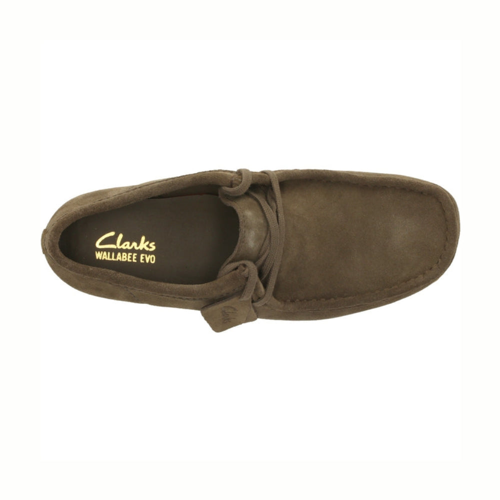 Clarks Sko Wallabee Dark Olive Suede