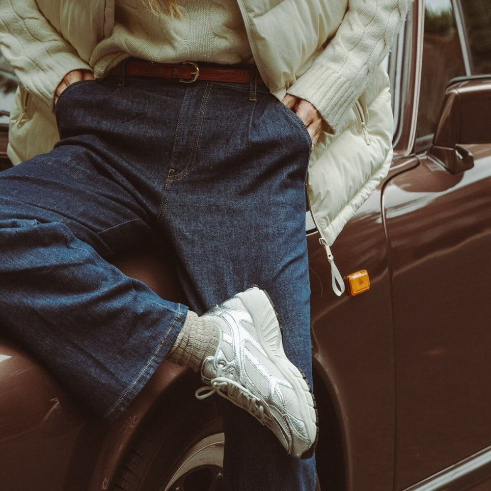 Mercer Sneaker Dame The Re-Run Pineapple Silver