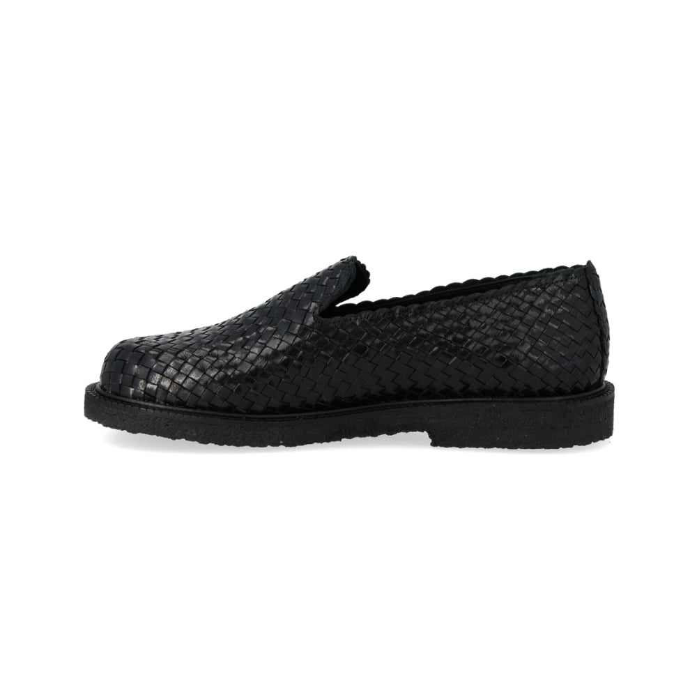 Angulus Loafer Flettet Bred Black
