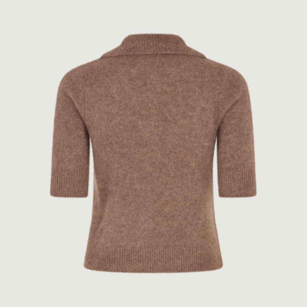 Six Ames Vaskebjørnsstrik Ricca Acorn Melange
