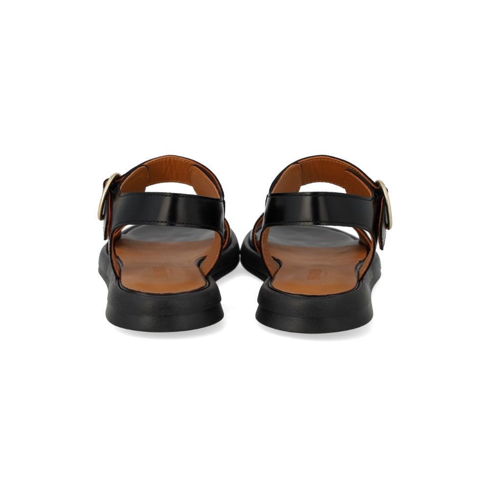 Angulus Sandal m/spænder Gummisål Black