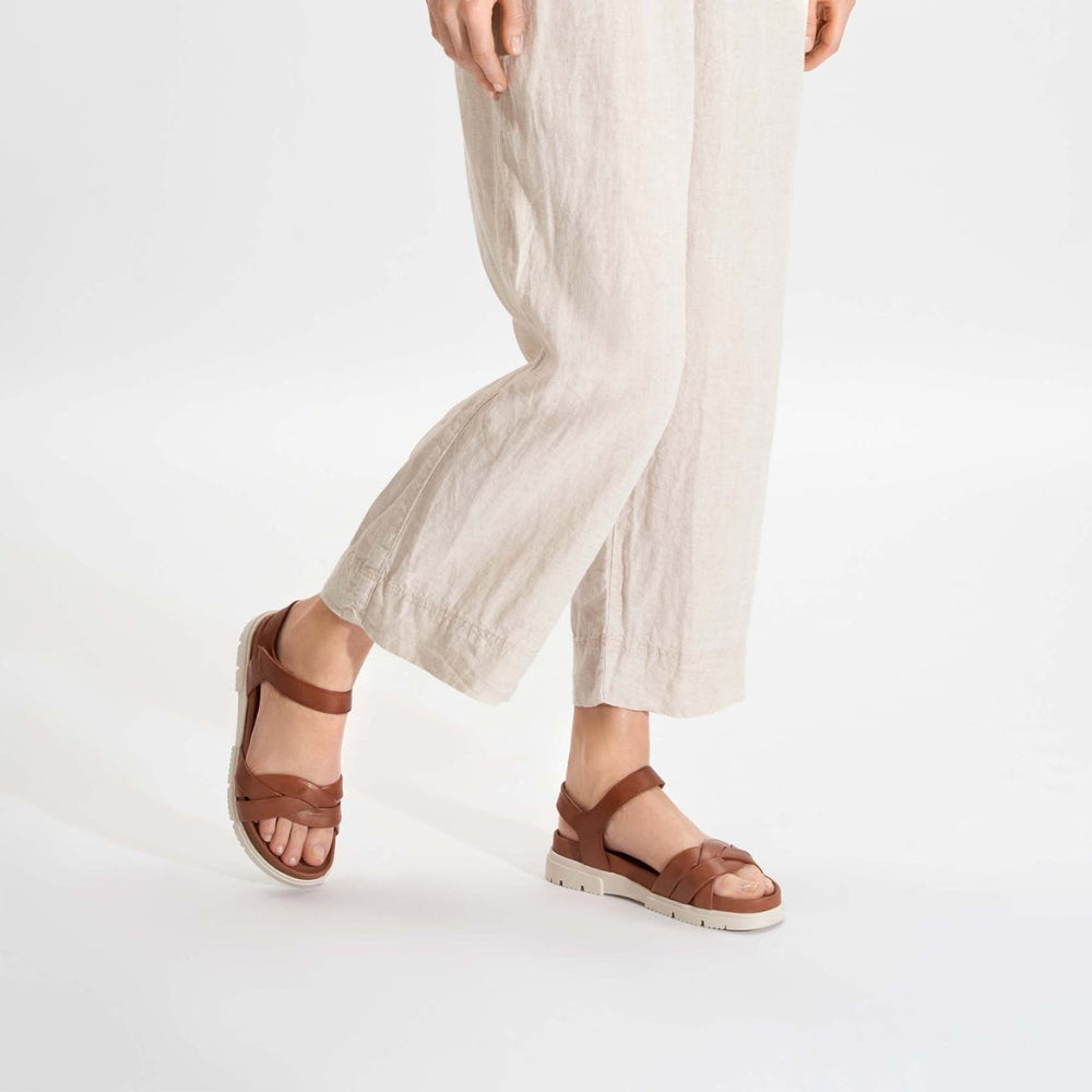 Rohde Sandal m/rem og velcro Cuoio