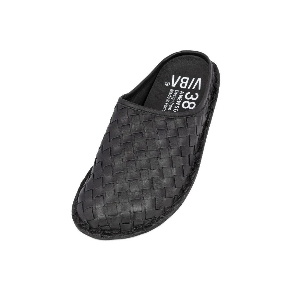 VIBA Tøffel Roma Woven Black