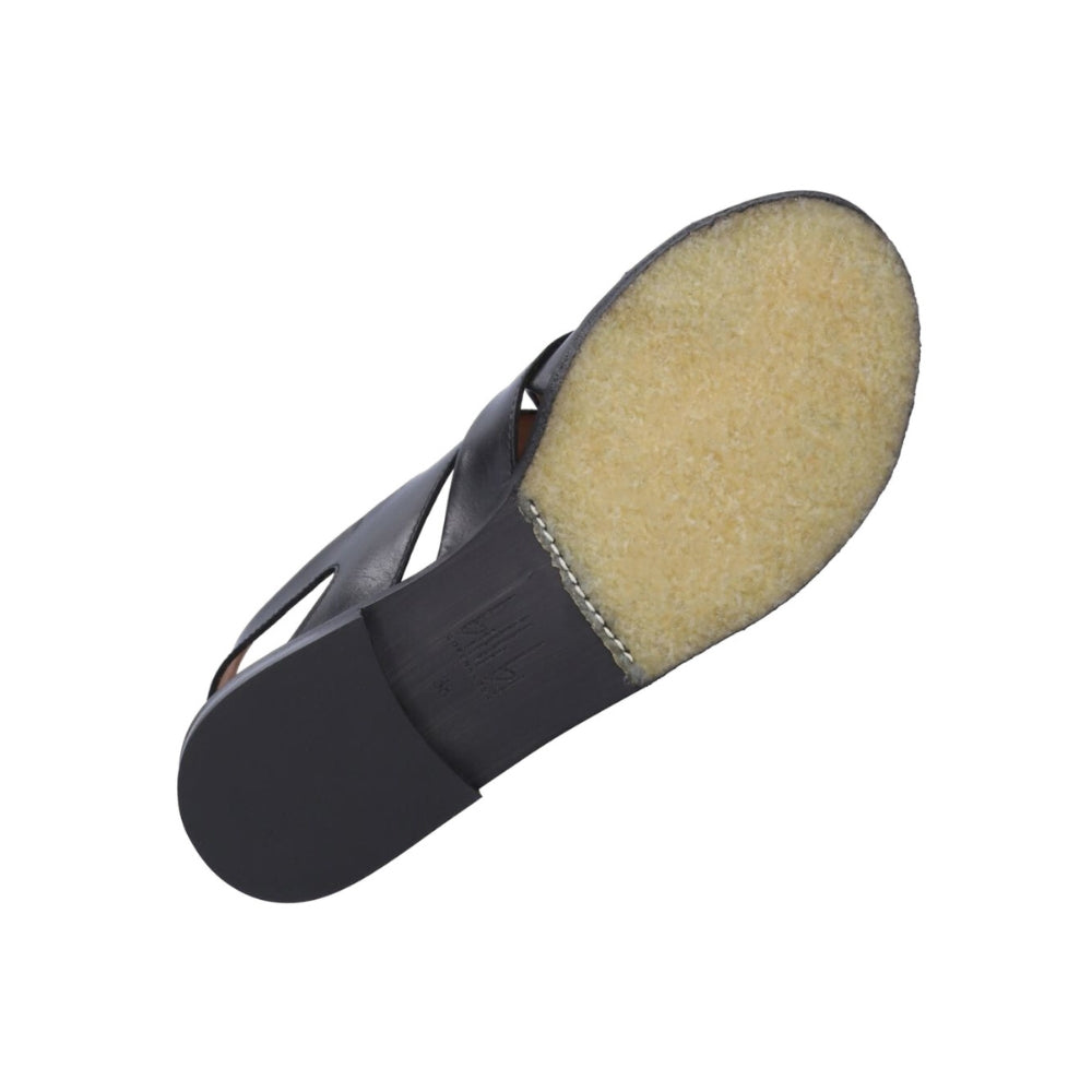 Billi Bi Sandal m/rem Stor flet Black calf