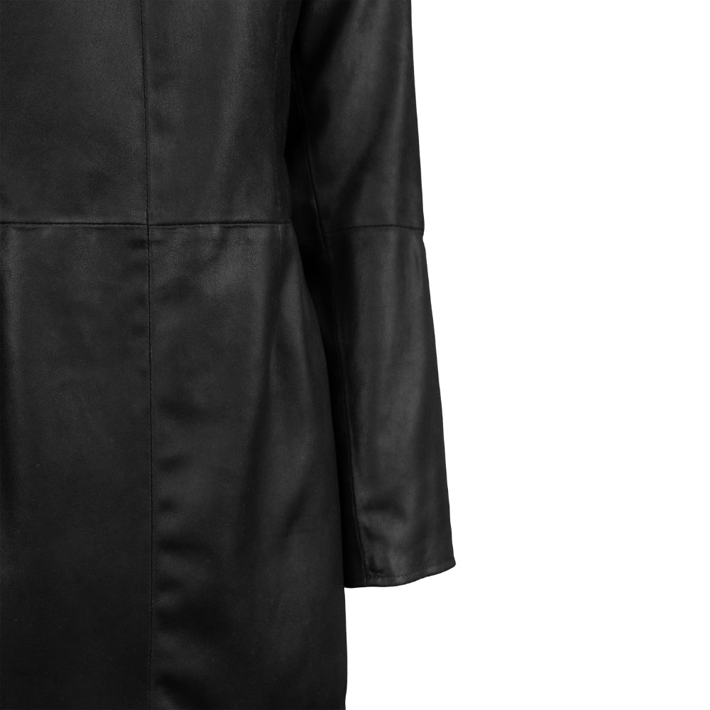 RE:DESIGNED Kjole HAYDEN Sort Skind