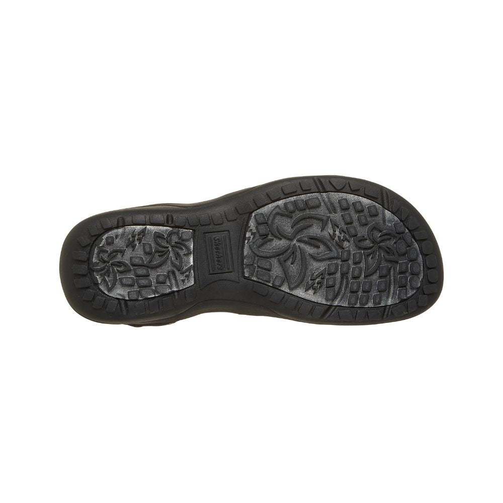 Skechers Sandal Dame Slip in Reggae Slim Stretch Flex Black
