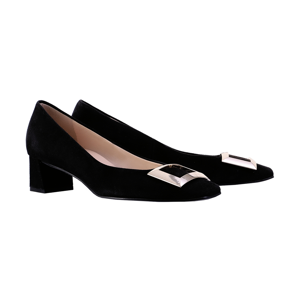 Högl pumps m/spænde Black