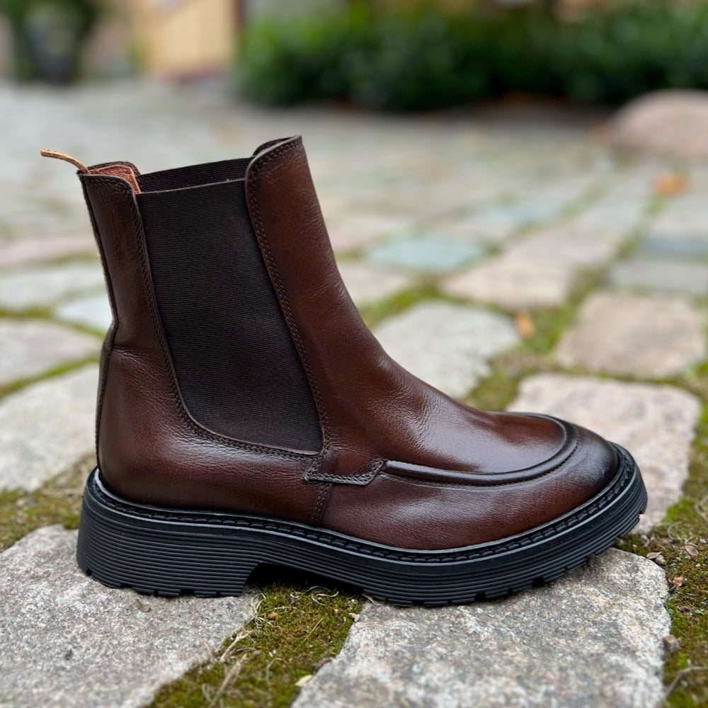 Elia Maurizi Lang Chelseasboot m/fed sål 1217 Brown