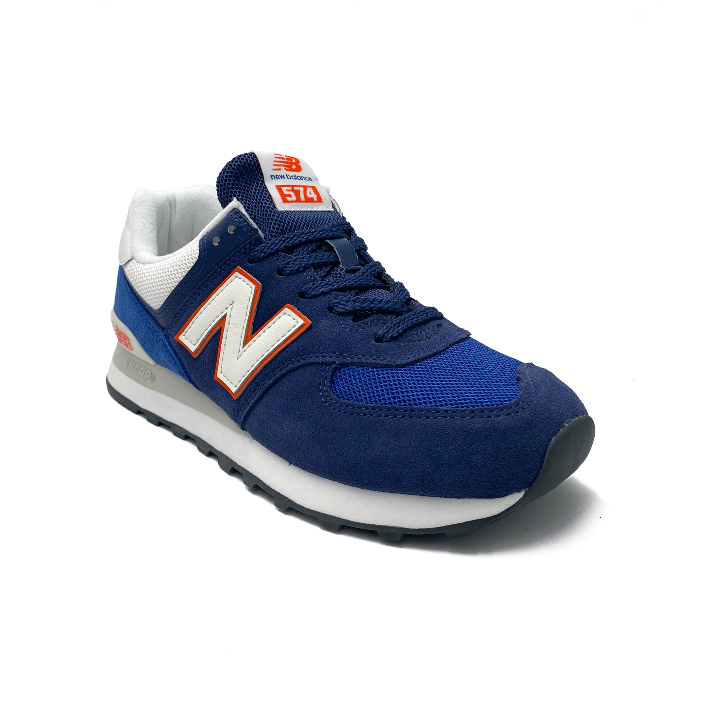 New Balance Sneaker 574 Jeansblå/Orange