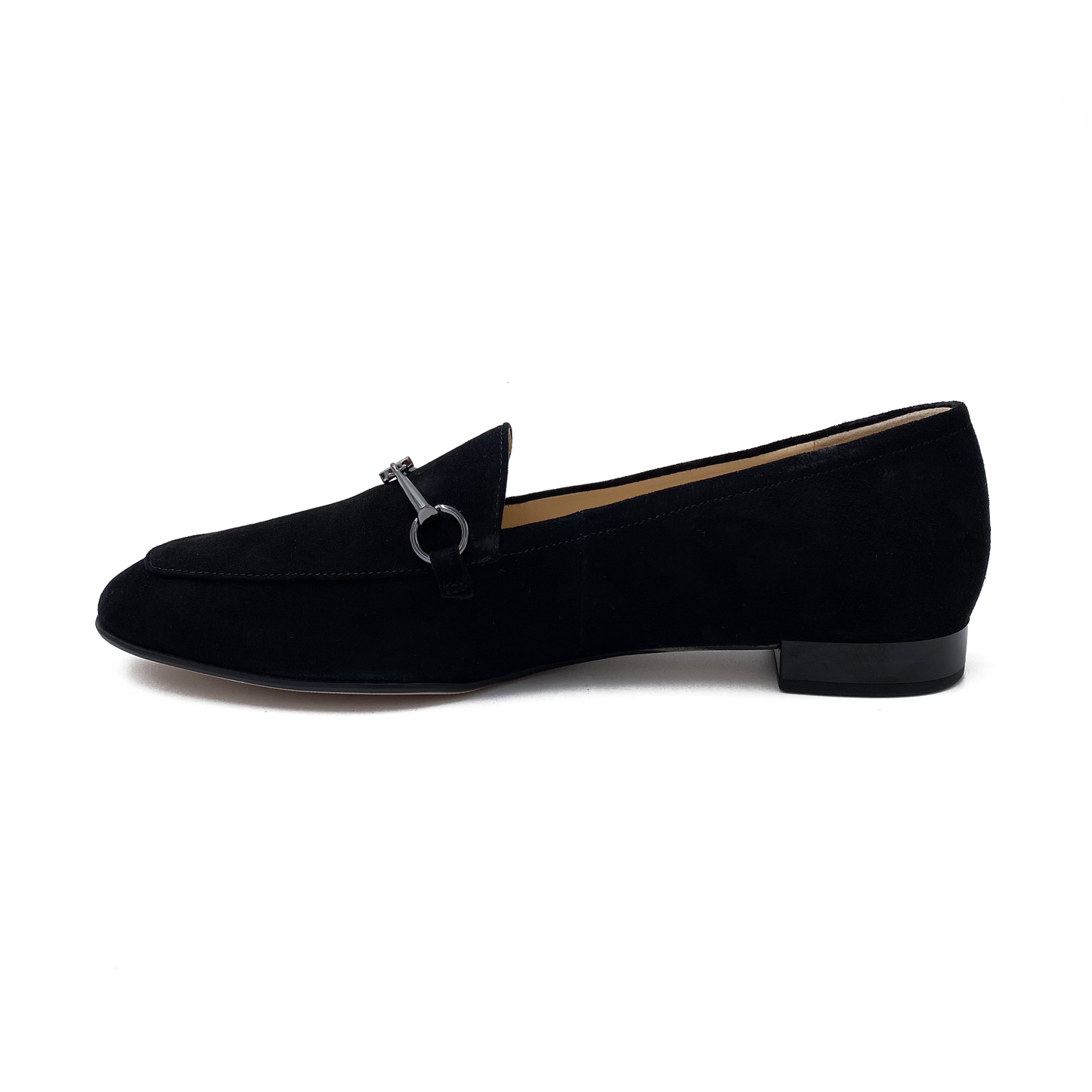 Högl Loafer m/bidsel Ruskind Sort