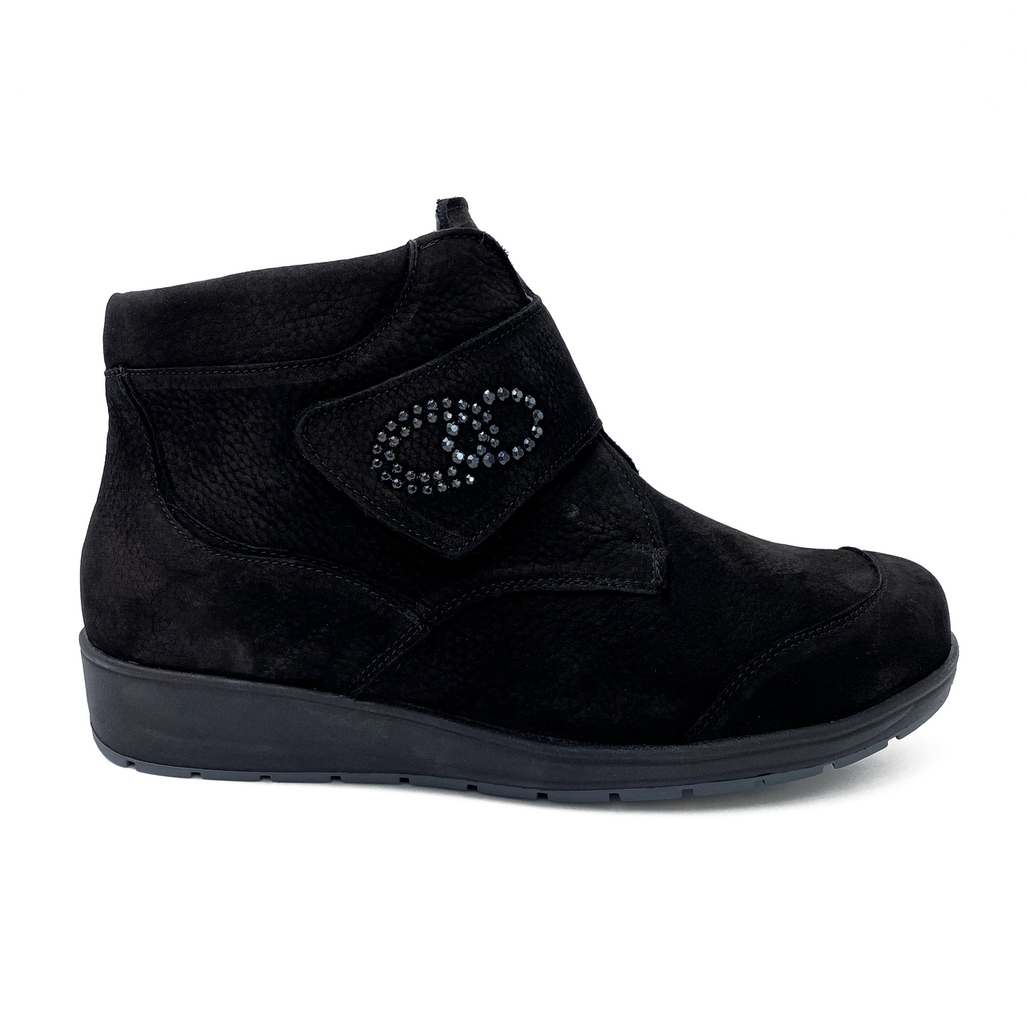 Waldlaufer Støvle m/velcro Schwarz