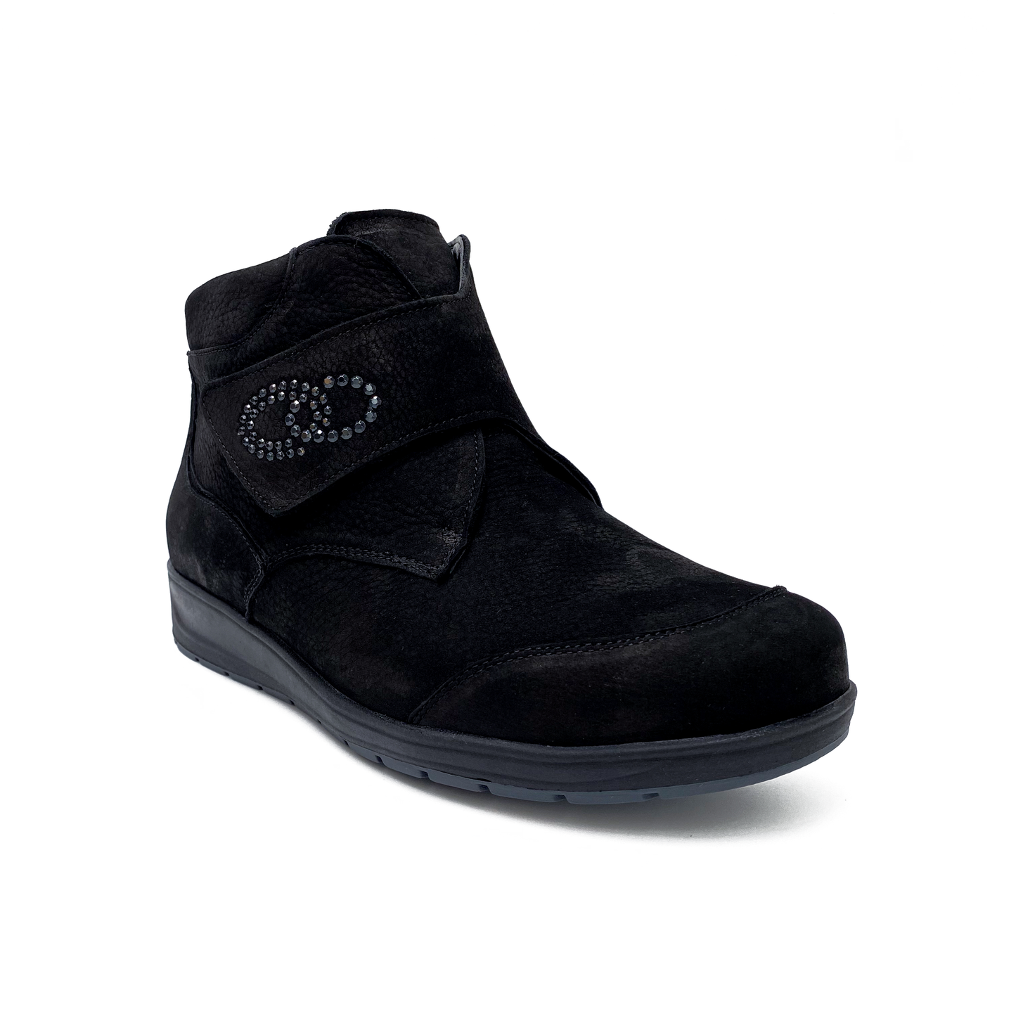 Waldlaufer Støvle m/velcro Schwarz