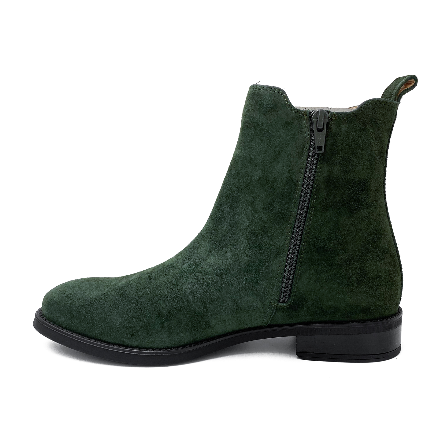 Unisa Chelseastøvle m/lynlås Suede Grøn