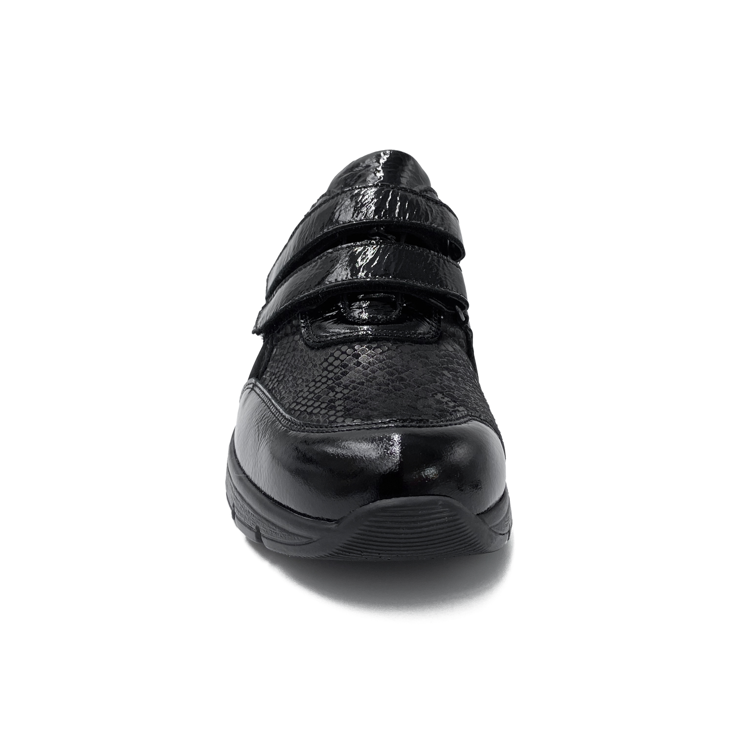 Waldläufer Sneakers m/ velcro og lak Sort