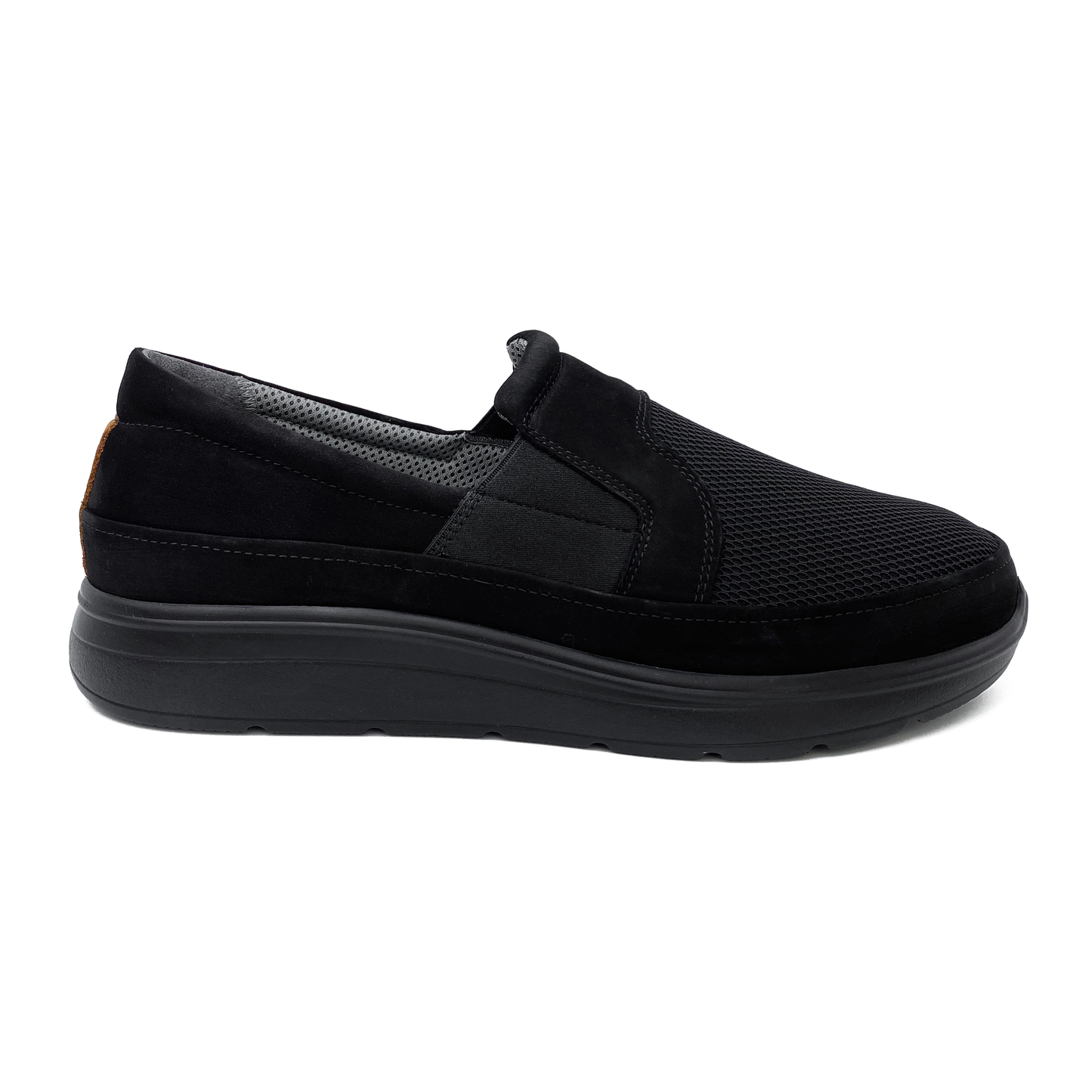 New Feet Herreloafer Stretch Black