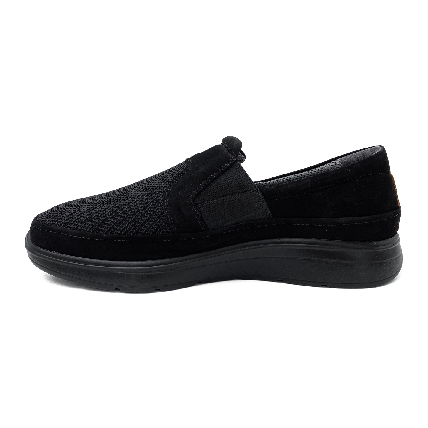 New Feet Herreloafer Stretch Black