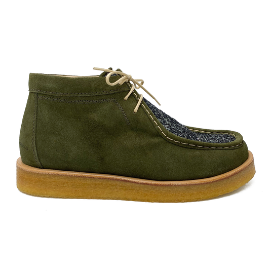 Angulus kort støvle m/glimmer Dark Green