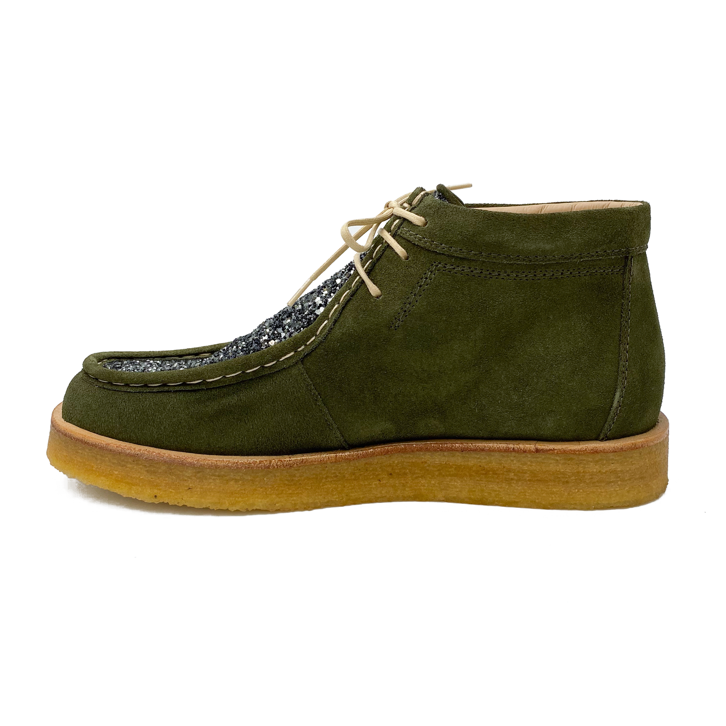 Angulus kort støvle m/glimmer Dark Green