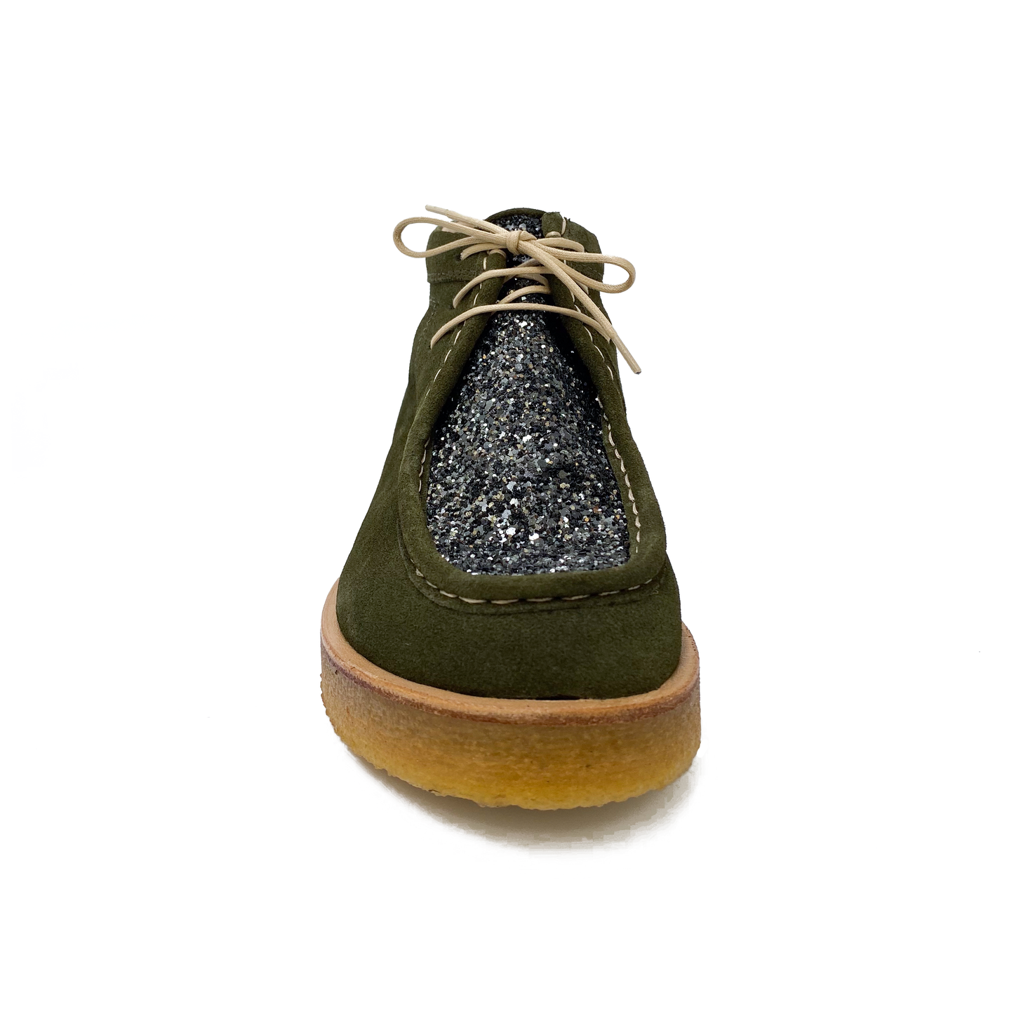 Angulus kort støvle m/glimmer Dark Green