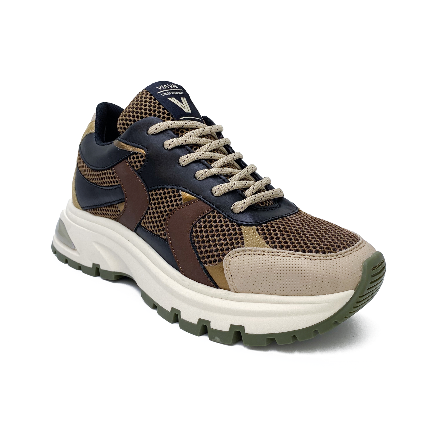 VIA VAI Sneaker Liz Sierra combi Tabacco