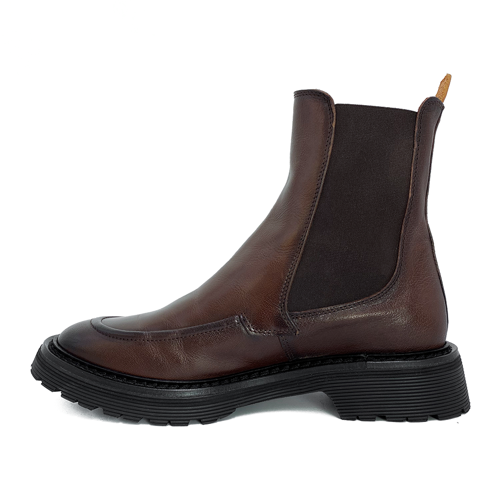 Elia Maurizi Lang Chelseasboot m/fed sål 1217 Brown