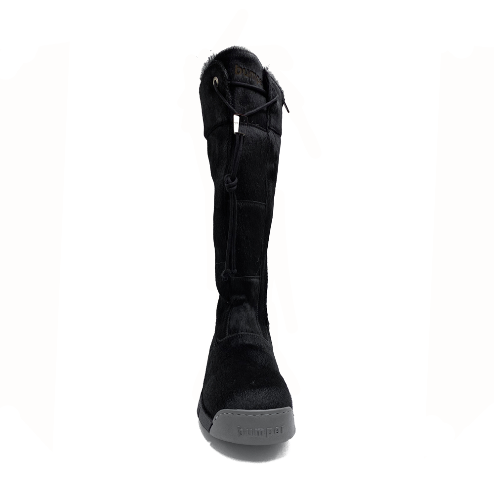 Bumper Støvle Lang Pony Black