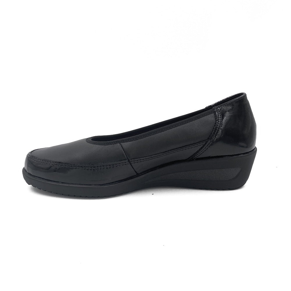 ara ballerina m/blød sål Schwarz Kombi