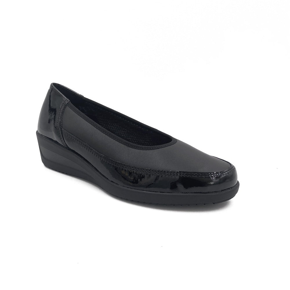 ara ballerina m/blød sål Schwarz Kombi