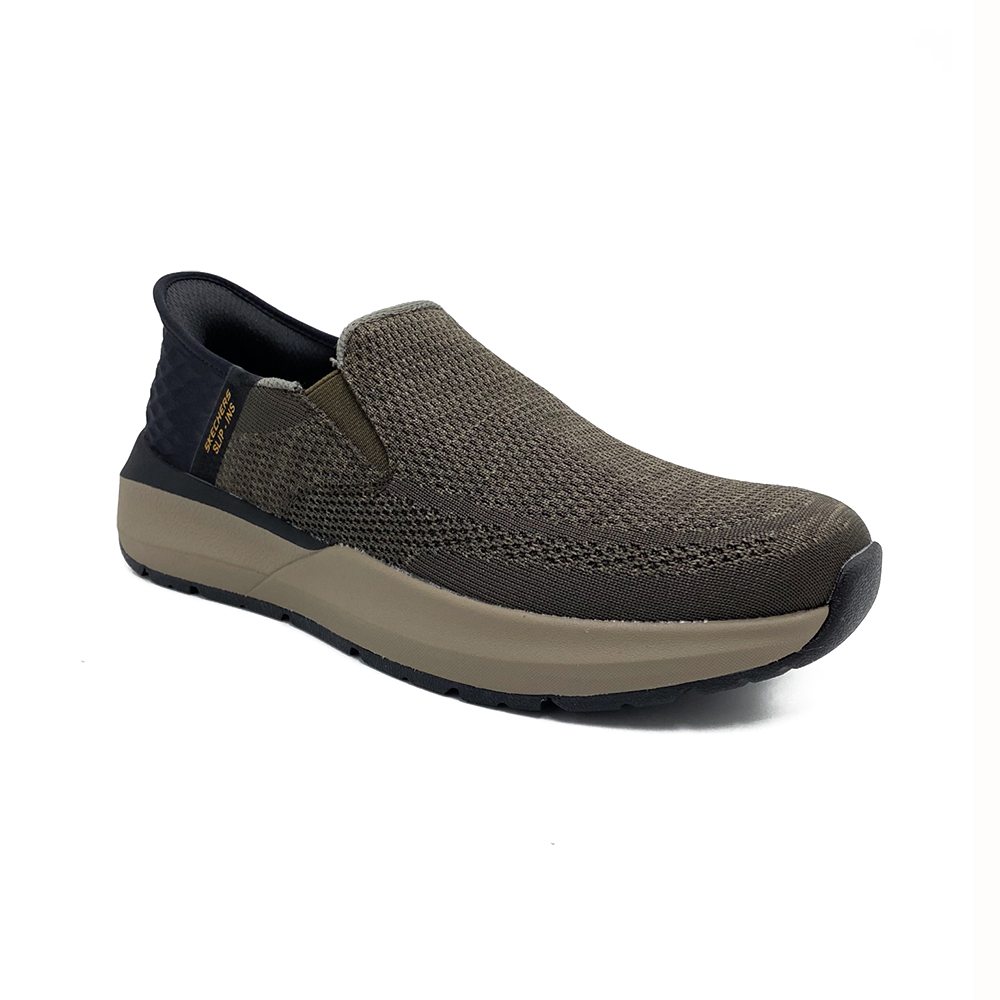 Skechers Slip-In Neville Rovelo Olive Black