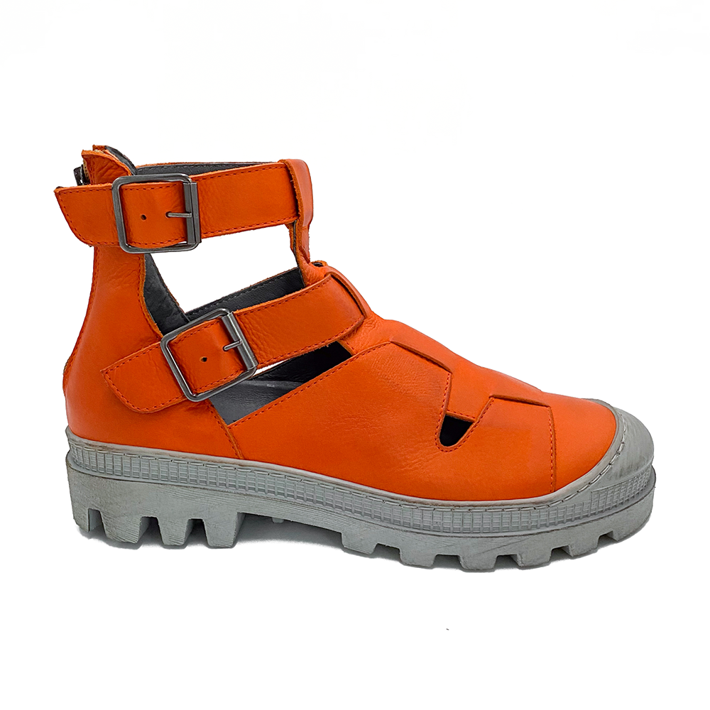 Lofina Sko m/spænde Zucca/Orange