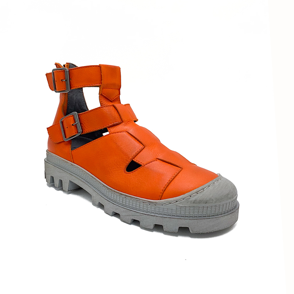 Lofina Sko m/spænde Zucca/Orange