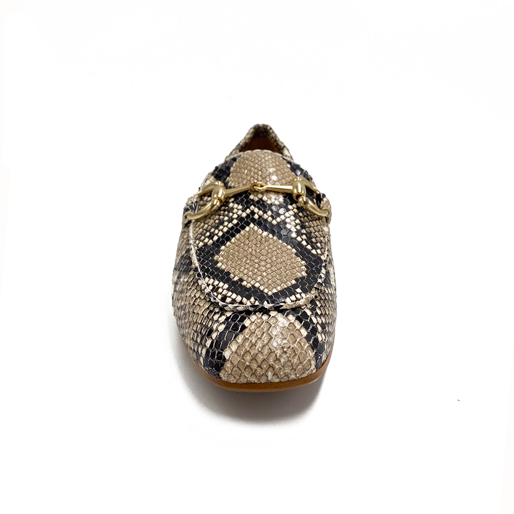 Billi Bi Loafer m/guld bidsel White Snake