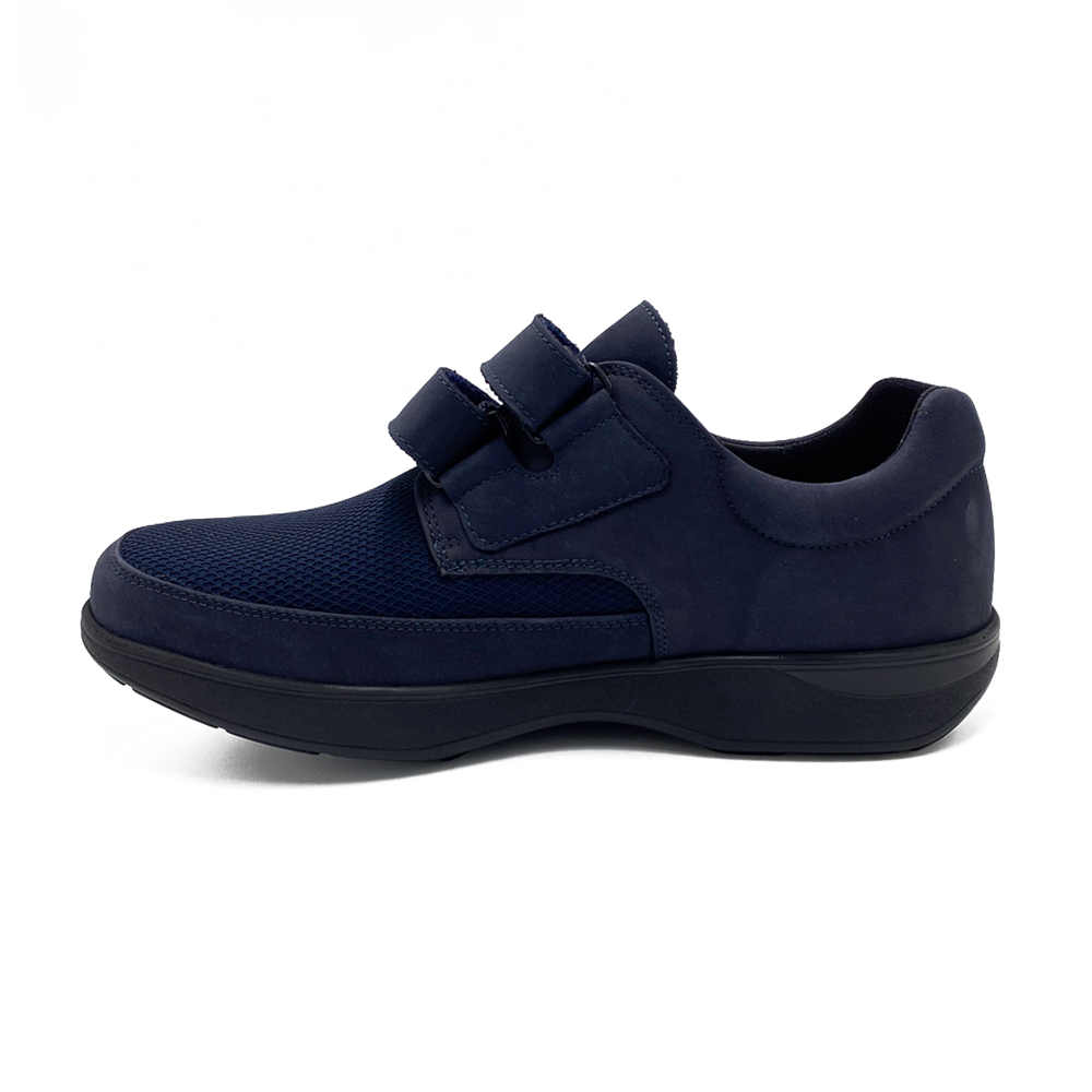 New Feet Herresko med velcro Blå