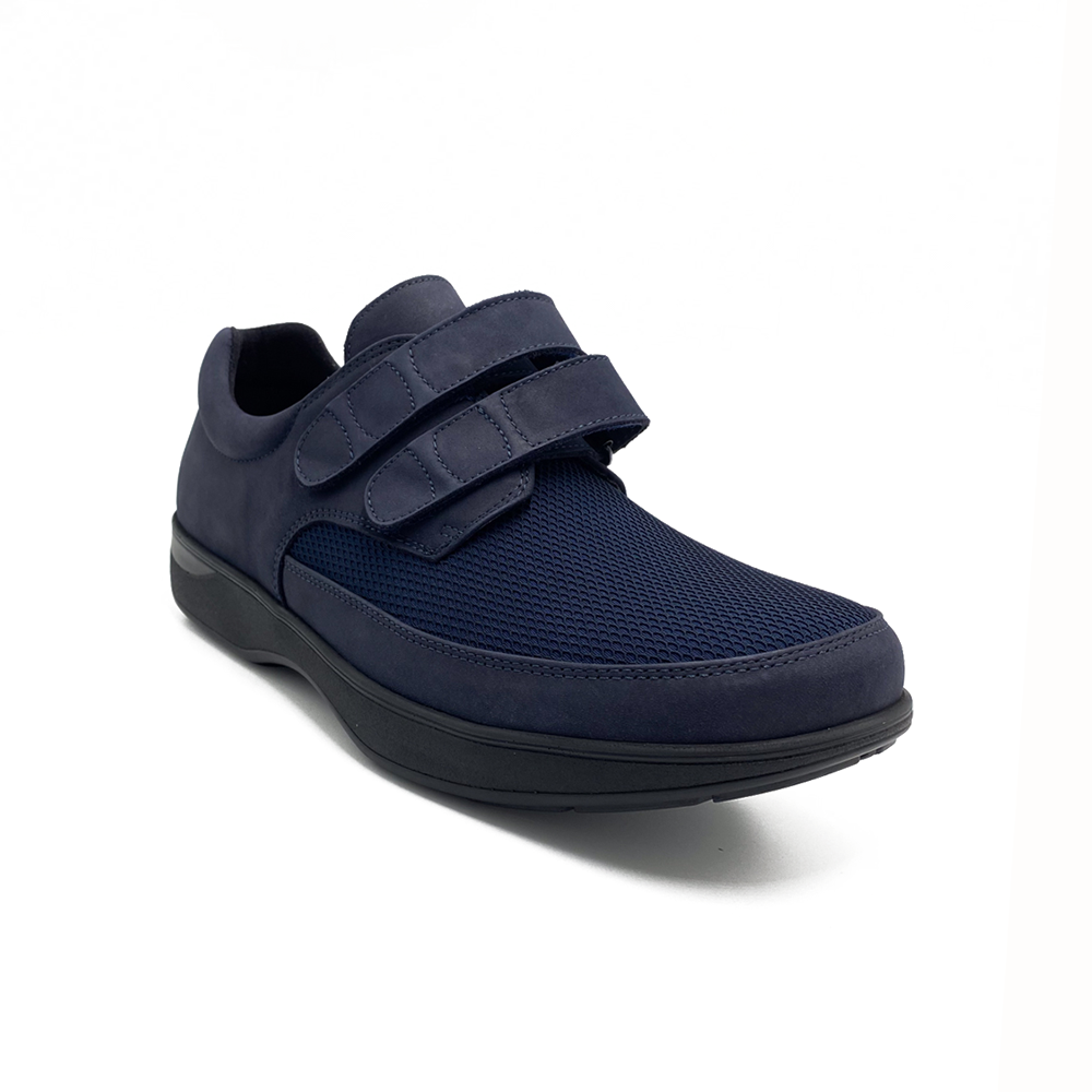 New Feet Herresko med velcro Blå