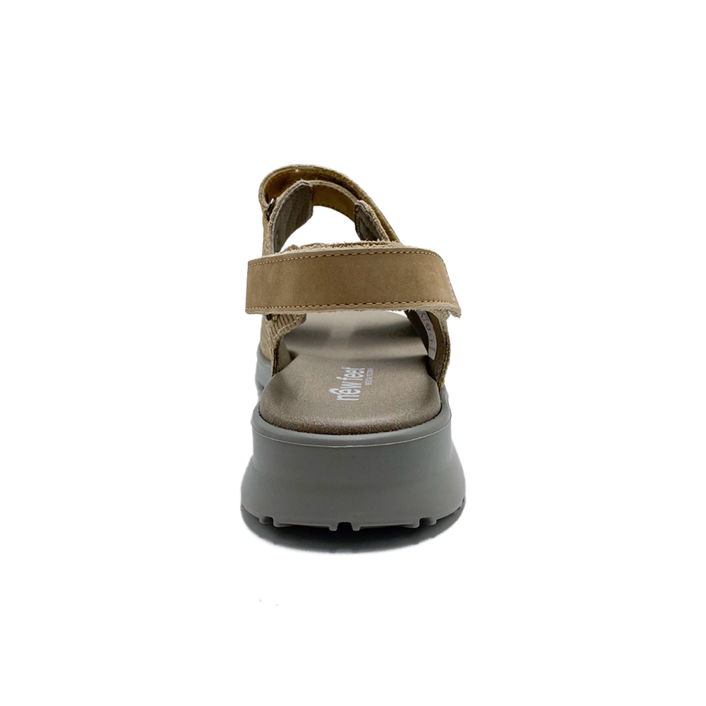 New Feet Sandal m/2 velcro Præget Sand