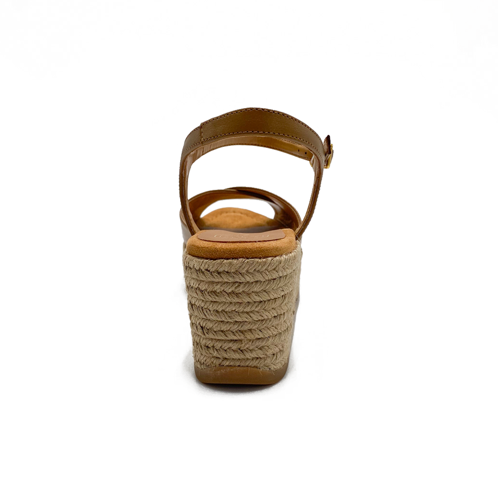 Unisa Sandal m/kilehæl Kira Dark Camel