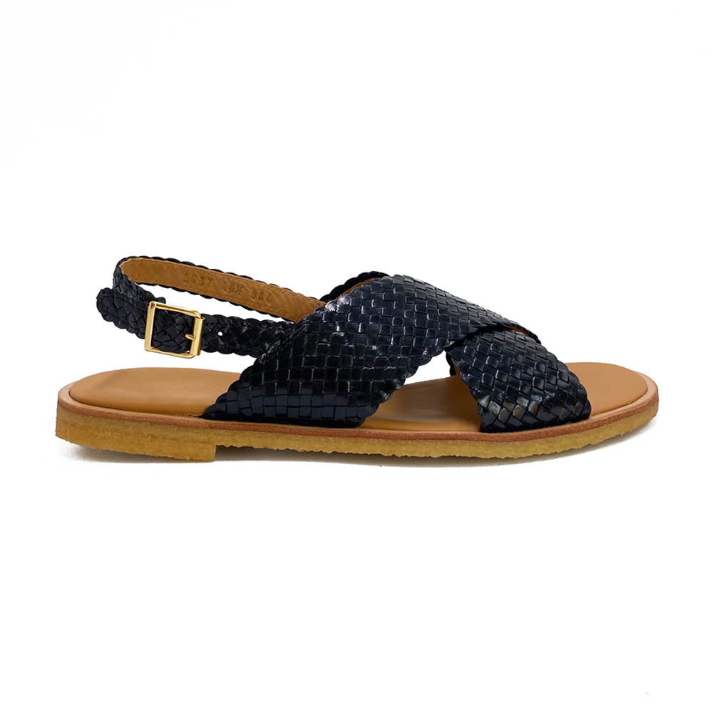 Angulus Sandal Flettet Blaxk