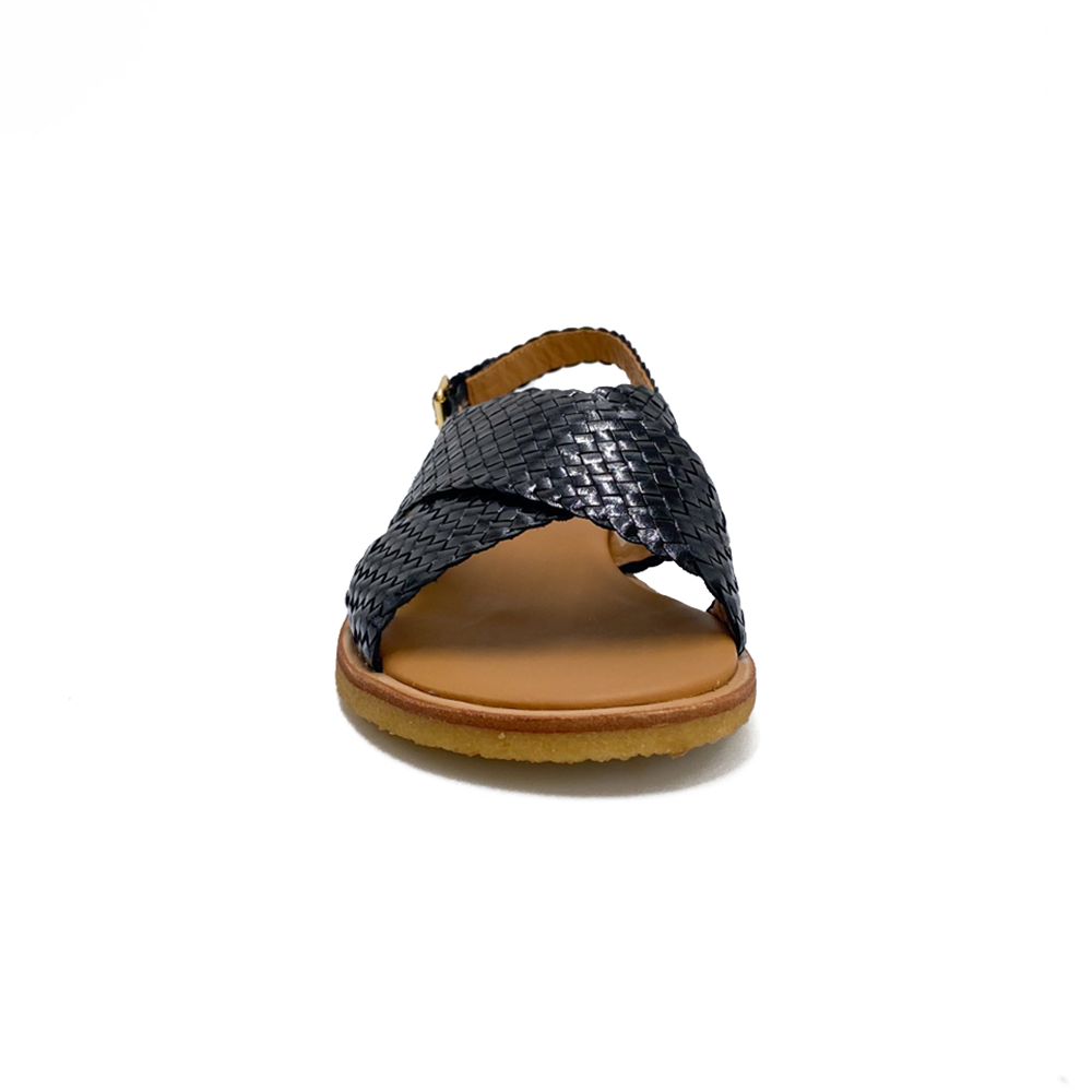 Angulus Sandal Flettet Blaxk