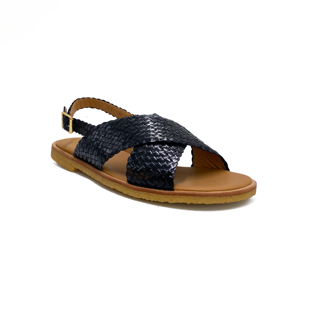 Angulus Sandal Flettet Blaxk