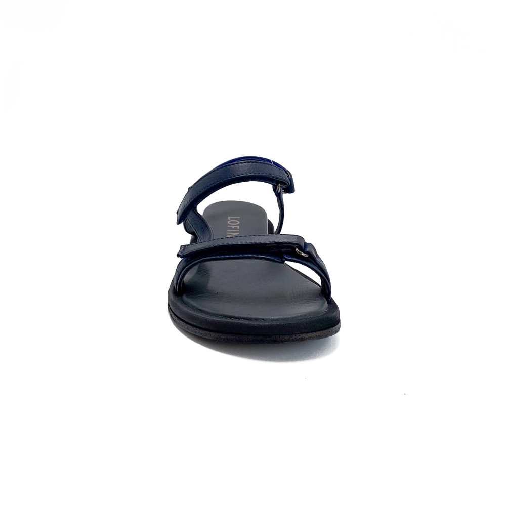 Lofina Sandal m/lædersål små remme Navy
