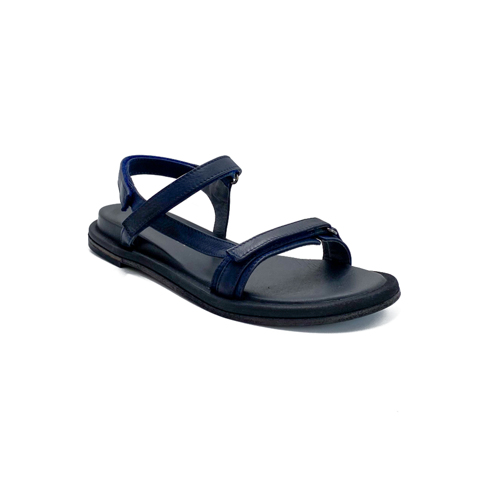 Lofina Sandal m/lædersål små remme Navy