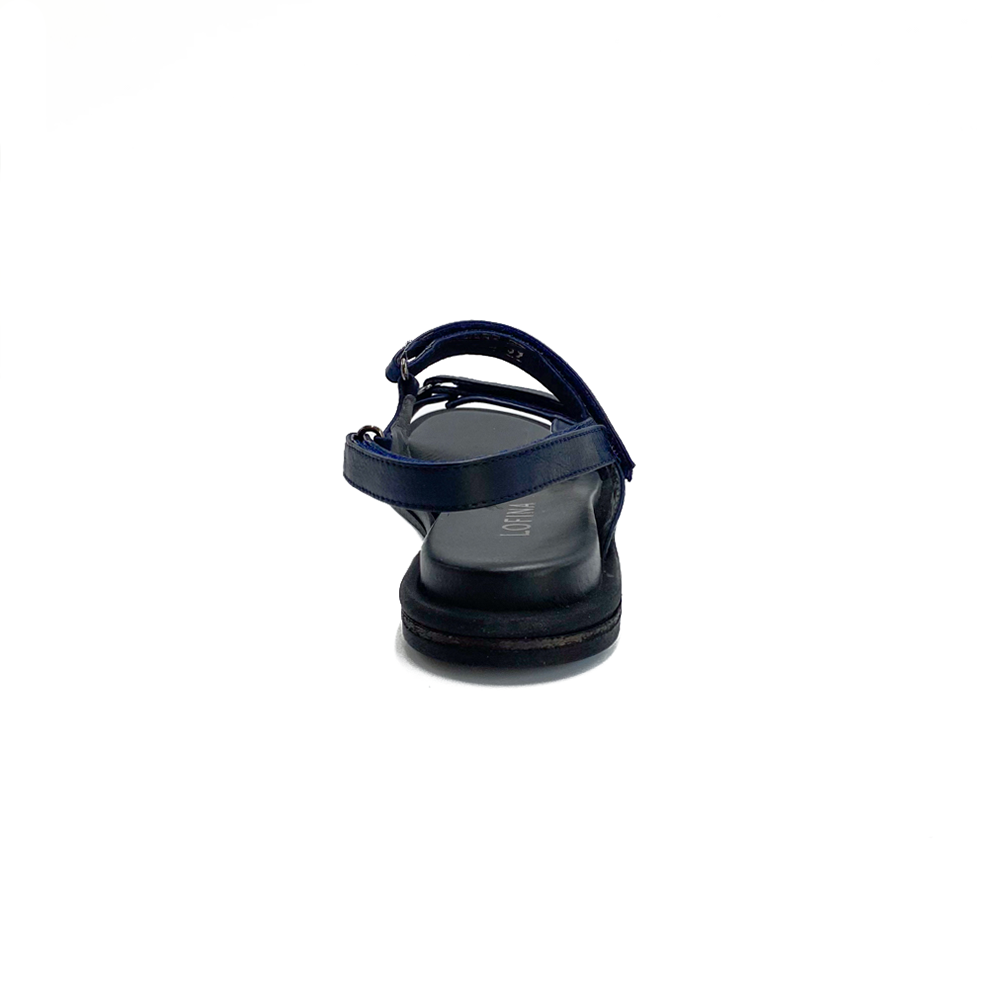 Lofina Sandal m/lædersål små remme Navy