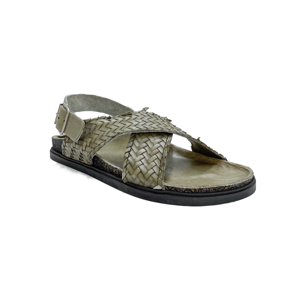 Brador Sandal Flettet m/kryds Sage