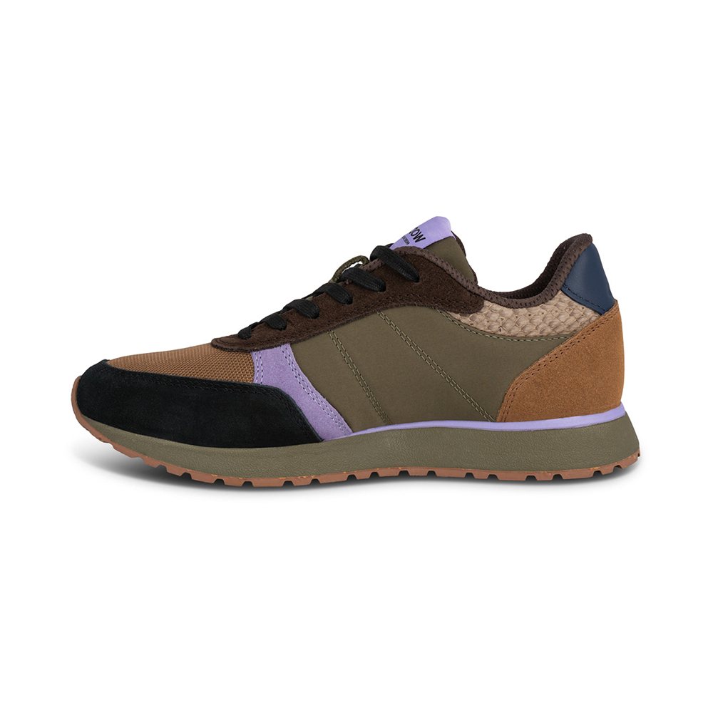 WODEN Sneaker Ronja Dark Olive/Orchid