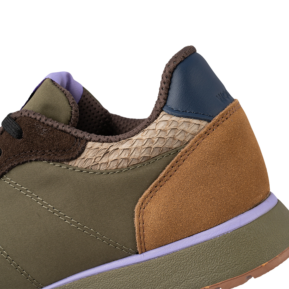 WODEN Sneaker Ronja Dark Olive/Orchid
