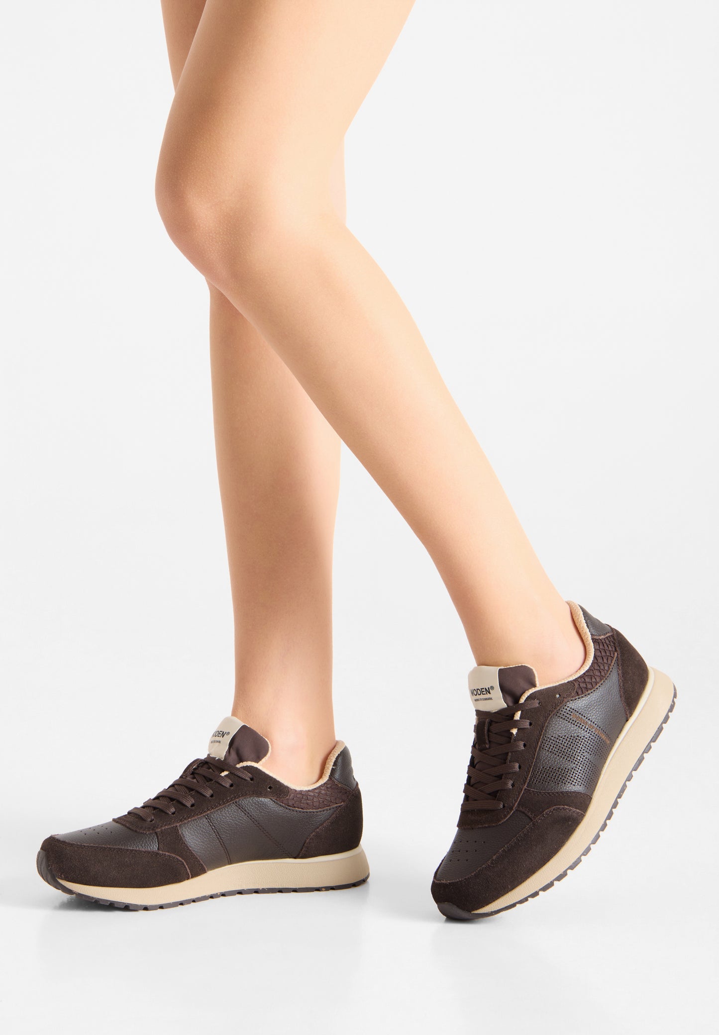WODEN Sneaker Ronja Mix Chocolate